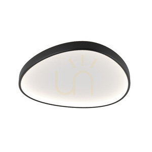 Plafon LED Zambelis 39W 3000K czarny mat 80 cm metalowo-akrylowy small 1