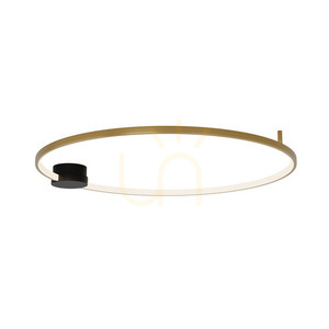 Plafon LED Zambelis czarno-złoty 32W 3000K 84 cm regulowany small 1