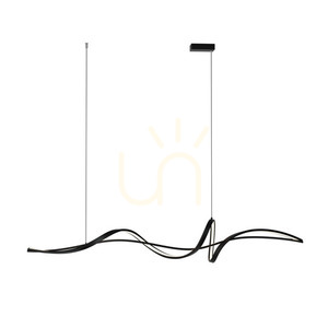 Lampa wisząca LED Zambelis czarna mat 27W 3000K 140 cm small 1