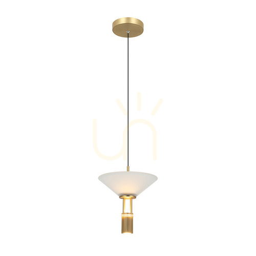 Sprawdź Lampa wisząca LED Zambelis złoty mat 10W 3000K aluminium 21 cm