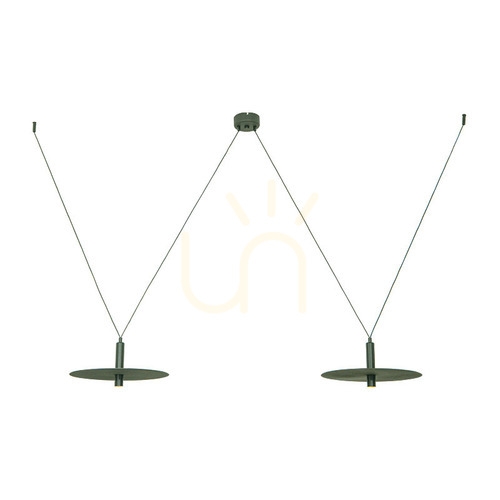 Sprawdź Lampa wisząca LED Zambelis zielona wojskowa metal 2x7W 3000K