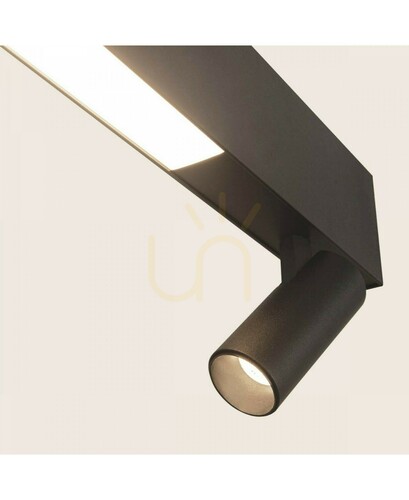 Sprawdź Lampa wisząca LED Zambelis 23254 czarna 130 cm 7W+32W 3000K