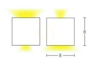 Kinkiet zewnętrzny LED Zambelis grafitowy 6W IP54 aluminium szkło hartowane small 2