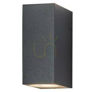 Kinkiet zewnętrzny Zambelis grafitowy 2xGU10 IP54 aluminium szkło hartowane small 0