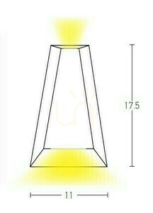 Kinkiet zewnętrzny LED Zambelis grafitowy IP54 2x3W 3000K small 1