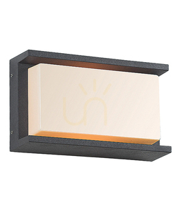 Kinkiet zewnętrzny Zambelis grafitowy E27 IP54 aluminium 1x1W small 0