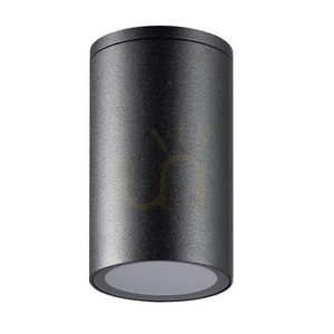 Plafon zewnętrzny Zambelis GU10 IP54 czarny aluminiowy 1x7W small 2