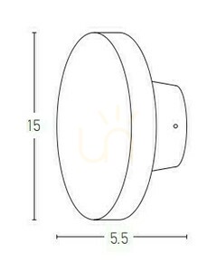 Kinkiet zewnętrzny LED Zambelis grafitowy 12W IP54 3000K small 1