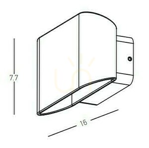 Kinkiet zewnętrzny LED Zambelis grafitowy 11W IP54 3000K small 2