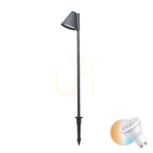 Lampa zewnętrzna stojąca Zambelis GU10 grafitowa IP65 60 cm small 0