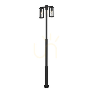 Słupek do lampy zewnętrznej 2xe27 MAX 15W aluminium czarny ZAMBELIS small 0