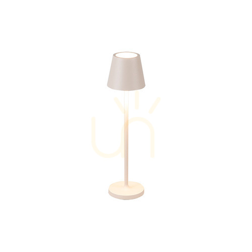 Sprawdź Zewnętrzna przenośna lampa stołowa 1.5w 3000k aluminiowa piaskowa ZAMBELIS