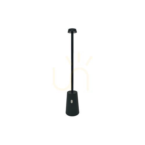 Sprawdź Zewnętrzna przenośna lampa stołowa 2W 3000k aluminiowa czarna ZAMBELIS