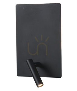 Czarny kinkiet do czytania LED Zambelis H41 3 W + 5 W 3000 K small 3