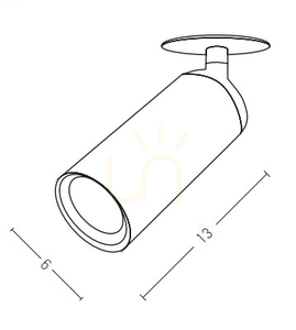 Wpuszczany spot sufitowy LED 9W biały ZAMBELIS small 1