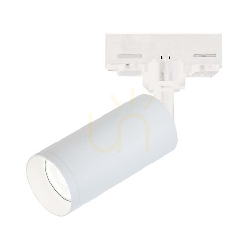 Sprawdź Reflektor szynowy Zambelis S058-24, LED 9 W, 1000 lm, 3000 K, CRI 90, kąt 24°, szyna 3-fazowa, biały mat, ø6 cm