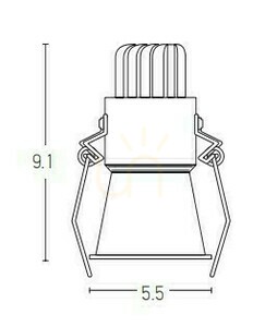 Spot LED Downlight 6W biały ZAMBELIS small 1