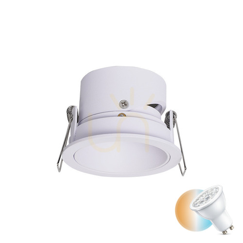 Sprawdź Wpuszczana lampa punktowa Gu10 MAX 40W biała ruchoma ZAMBELIS
