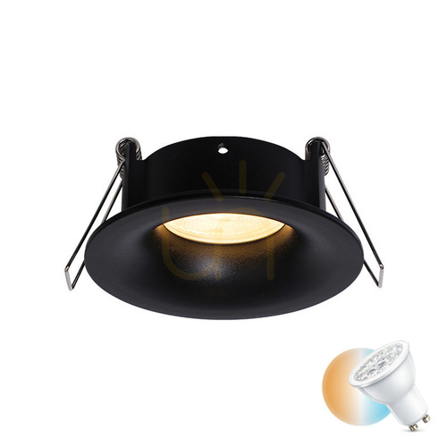 Sprawdź Wpuszczana lampa punktowa Gu10 MAX 50W czarna Ip65 ZAMBELIS