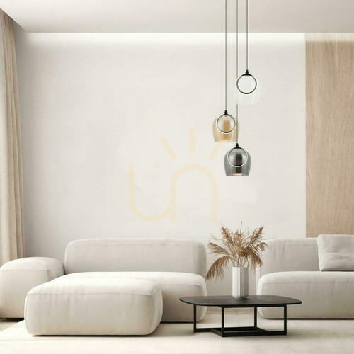 Sprawdź Lampa wisząca LED Zambelis czarna szkło 18W 3000K 44 cm