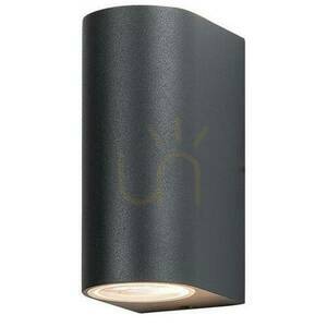 Kinkiet zewnętrzny Zambelis grafitowy 2x GU10 IP54 aluminium szkło small 2