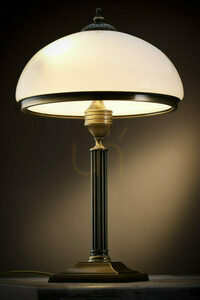 Lampka biurkowa JUPITER ZEUS 626 – mosiądz patynowany, stal i szkło, 2xE14 max 11W, 50 cm, gwarancja 5 lat small 3