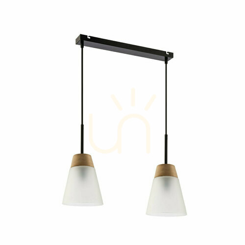 Sprawdź Lampa Wisząca DOMINO Czarny 2xE27/15W