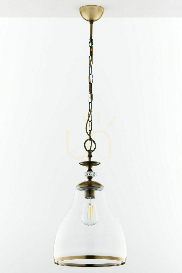 Zobacz Lampa Wisząca ISLA Mosiądz 1XE27/15W Lampa Wisząca ISLA Mosiądz 1XE27/15W