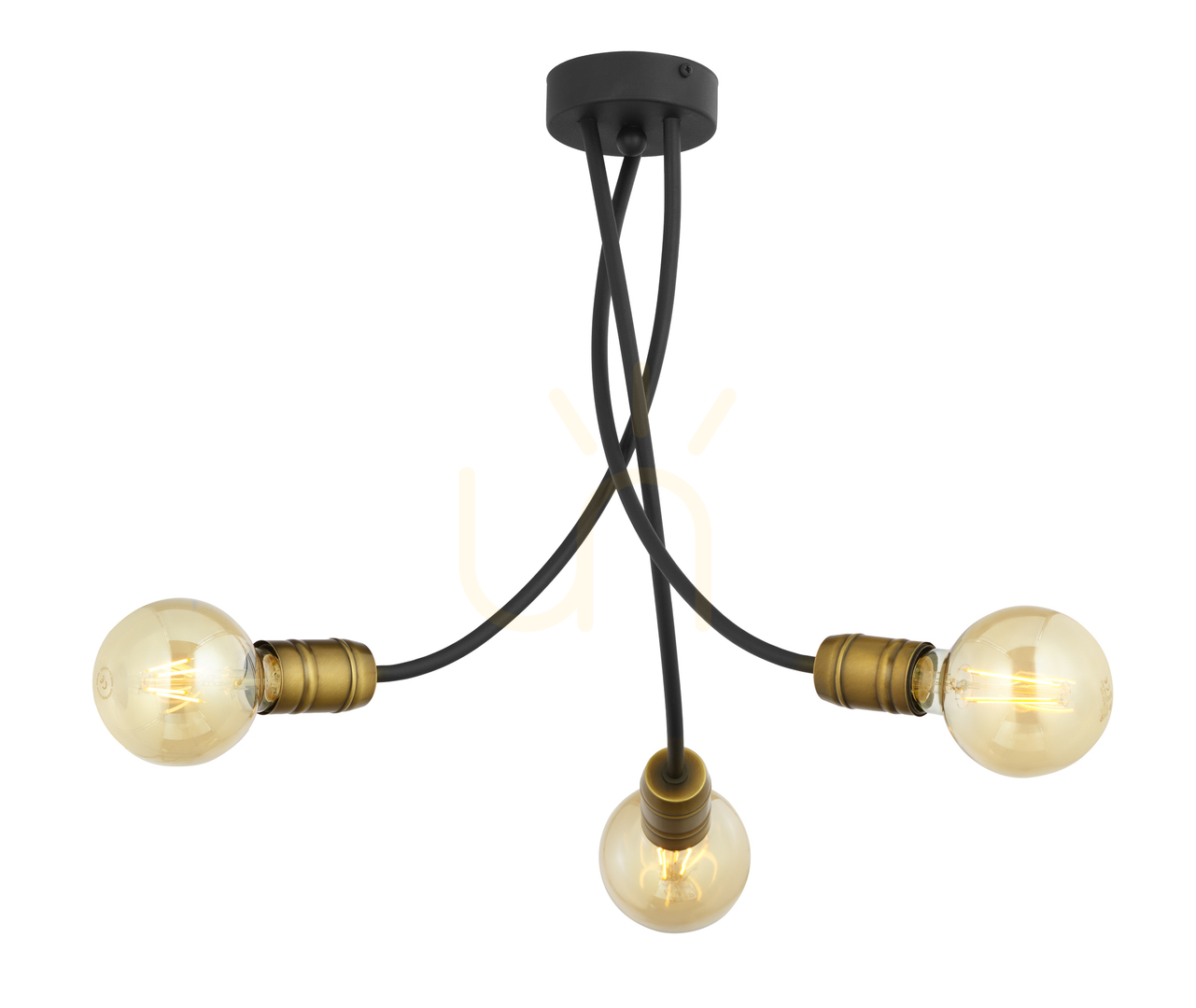 Sprawdź Żyrandol LUCE PAT. Złoty 3XE27/15W Żyrandol LUCE PAT. Złoty 3XE27/15W