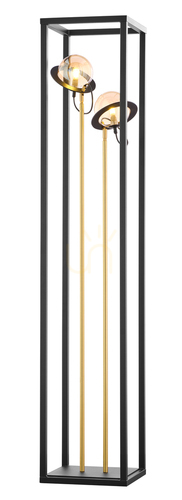 Sprawdź Lampa podłogowa Jupiter PLANET 1910 złoto-czarna, 2×G9, 150 cm