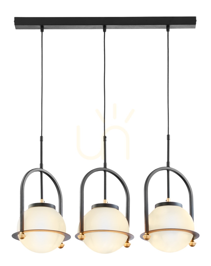 Zobacz Lampa Wisząca ROSSO Czarny 3XE27/15W Lampa Wisząca ROSSO Czarny 3XE27/15W