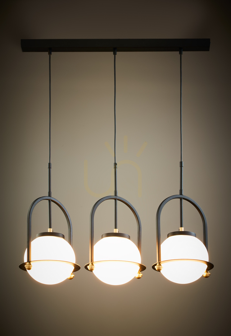 Wyświetl Lampa Wisząca ROSSO Czarny 3XE27/15W Lampa Wisząca ROSSO Czarny 3XE27/15W