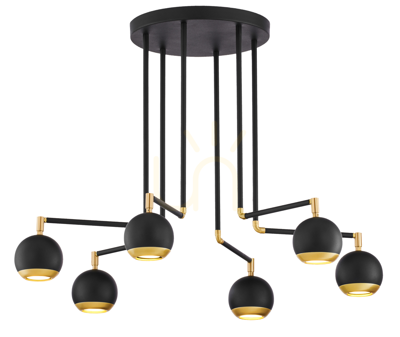 Obejrzyj Lampa Sufitowa VILAR Złoty 6xG10/14W Lampa Sufitowa VILAR Złoty 6xG10/14W