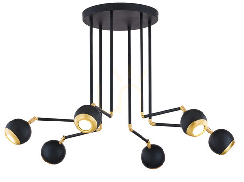 Sprawdź Lampa Sufitowa VILAR Złoty 6xG10/14W