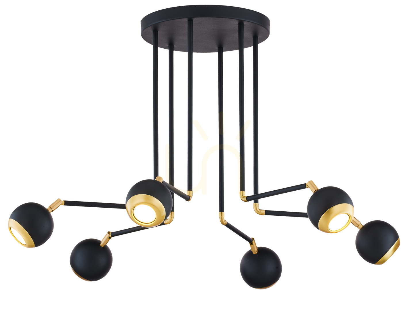 Sprawdź Lampa Sufitowa VILAR Złoty 6xG10/14W Lampa Sufitowa VILAR Złoty 6xG10/14W