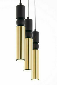 Lampa wisząca Jupiter ALAS 2007 złoto-czarna 3xGU10 14 W 60 cm small 3
