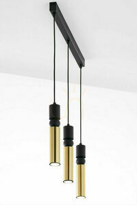 Lampa wisząca Jupiter ALAS 2007 złoto-czarna 3xGU10 14 W 60 cm small 4