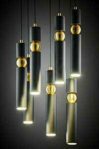 Lampa Wisząca ALAS Złoty 7xG10/14W small 10