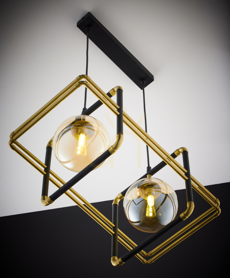 Sprawdź Lampa Wisząca FIORI Złoty 2xG9/14W Lampa Wisząca FIORI Złoty 2xG9/14W