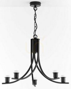 Żyrandol ARTHUR Czarny 5xE27/15W small 13