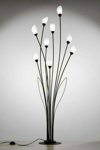 Lampa Podłogowa GLORIOSA Czarny 9xG9/14W small 1