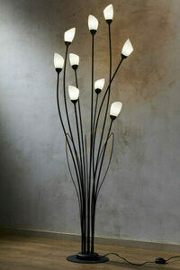 Lampa Podłogowa GLORIOSA Czarny 9xG9/14W small 0