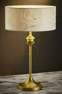 Lampa stołowa JUPITER KASZMIR 2112 złoto-biała, 1×E27, 54 cm small 1