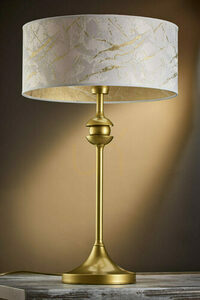 Lampa stołowa JUPITER KASZMIR 2112 złoto-biała, 1×E27, 54 cm small 2