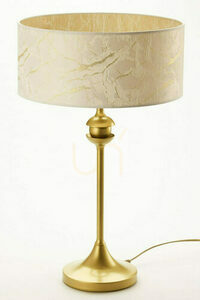 Lampa stołowa JUPITER KASZMIR 2112 złoto-biała, 1×E27, 54 cm small 5