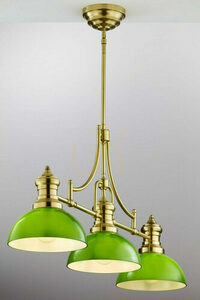 Lampa wisząca Jupiter PLATINO mosiądz szczotkowany zielony 3xE27 121 cm 2074 small 4