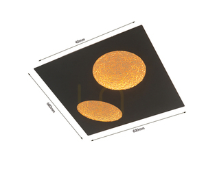 Kinkiet LED Aviano TOULON 4044-304, 60 × 60 cm, czarny mat i złoty small 5