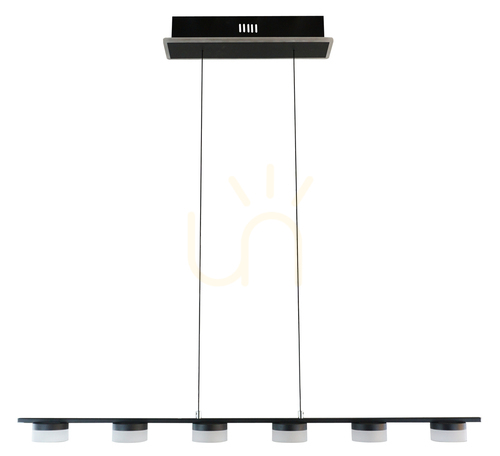 Sprawdź Lampa wisząca szóstka CASSIS czarna 7066-702 Aviano