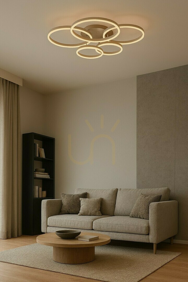 Obejrzyj Lampa sufitowa piątka RAVELO piaskowy 9055-513 Aviano Lampa sufitowa piątka RAVELO piaskowy 9055-513 Aviano