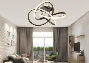 Lampa sufitowa Aviano BANDOL 9064-105 czarny chrom, ø64 cm, LED 56 W 6400 lm 3000 K small 2